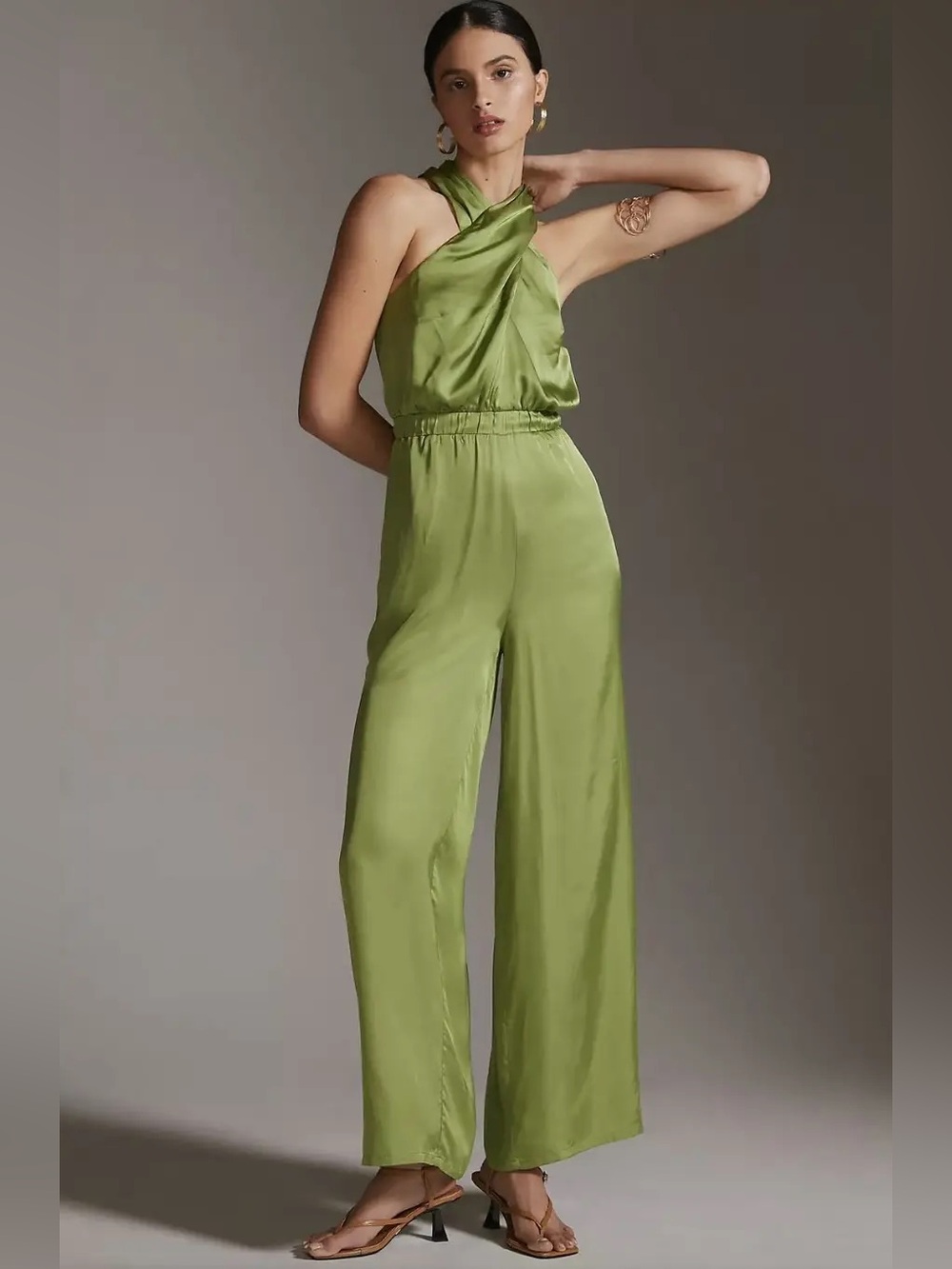 ANTHROPOLOGIE / DOLAN SILKY JUMPSUIT     ORIGINAL PRICE $189.00